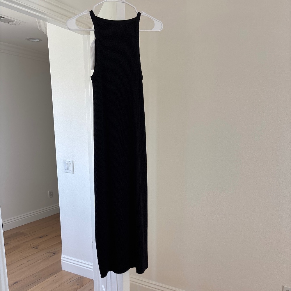 Vince Ribbed High Neck Tank Dress - Picture 6 of 7